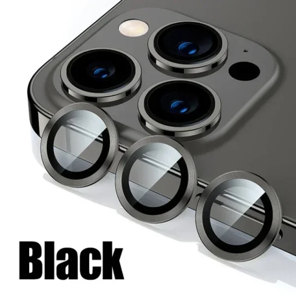 Metal & Glass Camera Lens Protector for iPhone 11-15 Pro Max