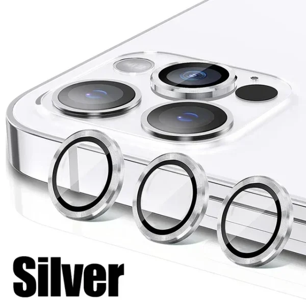 Metal & Glass Camera Lens Protector for iPhone 11-15 Pro Max