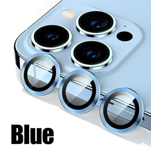 Metal & Glass Camera Lens Protector for iPhone 11-15 Pro Max