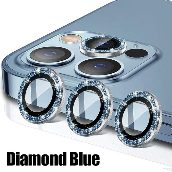 Metal & Glass Camera Lens Protector for iPhone 11-15 Pro Max