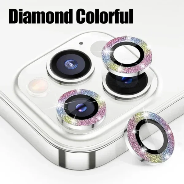 Metal & Glass Camera Lens Protector for iPhone 11-15 Pro Max