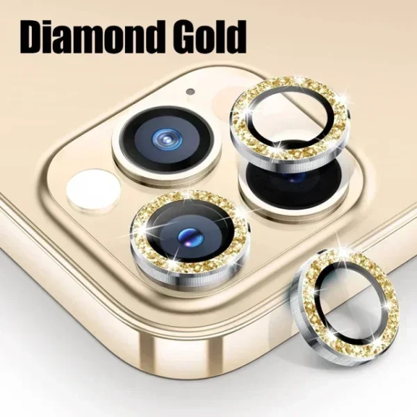 Metal & Glass Camera Lens Protector for iPhone 11-15 Pro Max